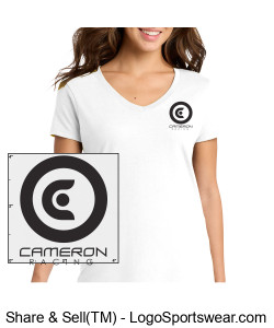 Port & Company Ladies Fan Favorite V-Neck T-Shirt Design Zoom